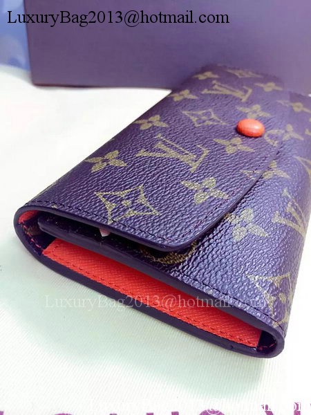 Louis Vuitton Monogram Canvas Emilie Wallet Rouge M60136 Orange Louis Vuitton Monogram Canvas Emilie Wallet Rouge M60136 Orange