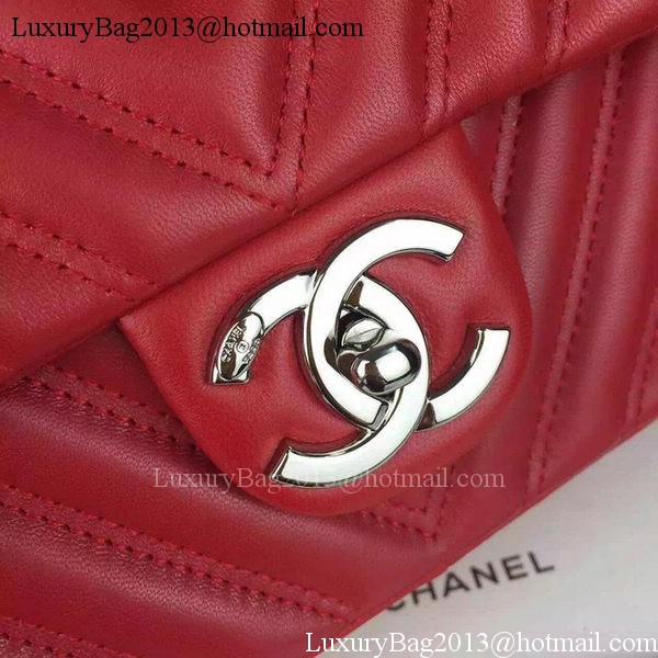Chanel 2.55 Series Flap Bag Lambskin Chevron Leather A5378 Chanel 2.55 Series Flap Bag Lambskin Chevron Leather A5378