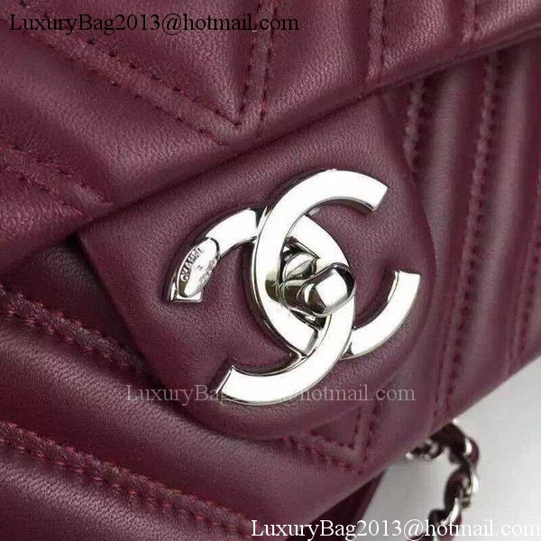 Chanel 2.55 Series Flap Bag Lambskin Chevron Leather A5378 Chanel 2.55 Series Flap Bag Lambskin Chevron Leather A5378