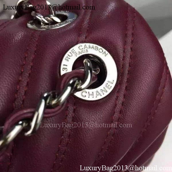 Chanel 2.55 Series Flap Bag Lambskin Chevron Leather A5378 Chanel 2.55 Series Flap Bag Lambskin Chevron Leather A5378