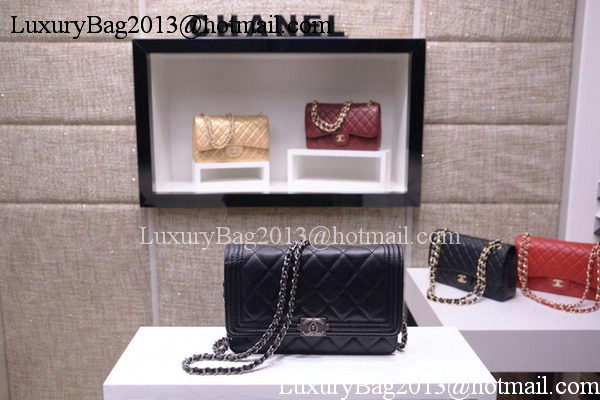 Boy Chanel mini Flap Bags Cannage Pattern A33815 Black Boy Chanel mini Flap Bags Cannage Pattern A33815 Black