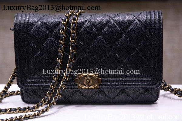 Boy Chanel mini Flap Bags Cannage Pattern A33815 Black Boy Chanel mini Flap Bags Cannage Pattern A33815 Black