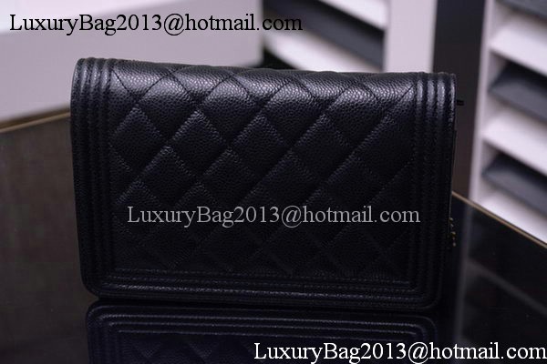 Boy Chanel mini Flap Bags Cannage Pattern A33815 Black Boy Chanel mini Flap Bags Cannage Pattern A33815 Black