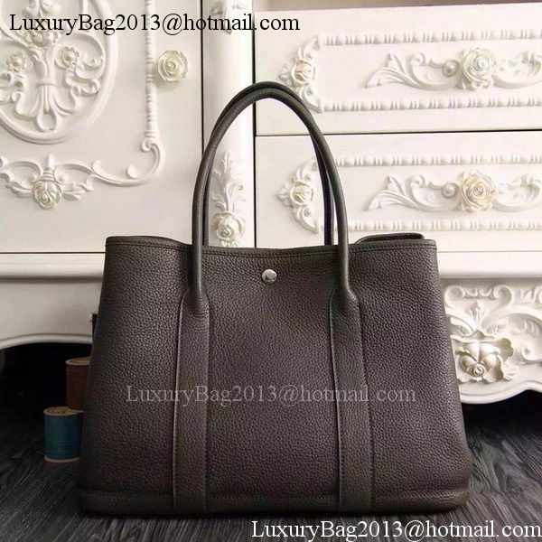 Hermes Garden Party 36cm 30cm Tote Bag Original Leather Dark Brown Hermes Garden Party 36cm 30cm Tote Bag Original Leather Dark Brown