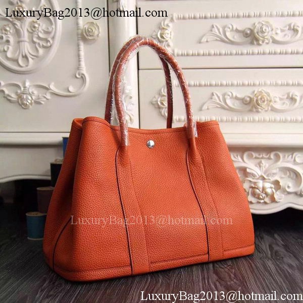 Hermes Garden Party 36cm 30cm Tote Bag Original Leather Orange Hermes Garden Party 36cm 30cm Tote Bag Original Leather Orange