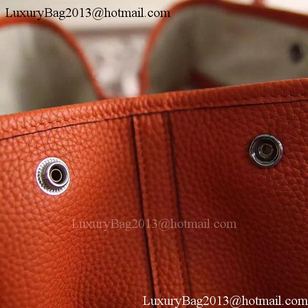 Hermes Garden Party 36cm 30cm Tote Bag Original Leather Orange Hermes Garden Party 36cm 30cm Tote Bag Original Leather Orange