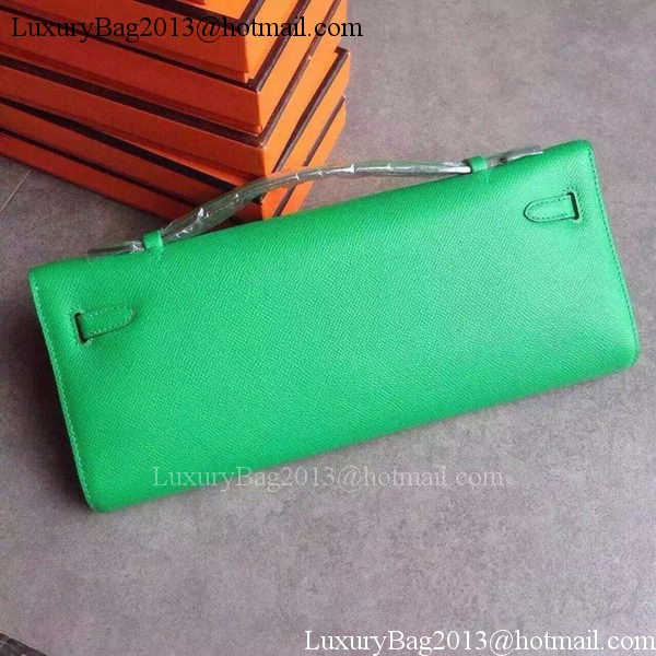 Hermes Kelly 31cm Clutch Epsom Leather KL31 Green Hermes Kelly 31cm Clutch Epsom Leather KL31 Green