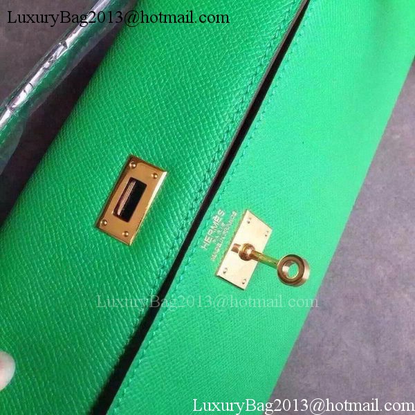 Hermes Kelly 31cm Clutch Epsom Leather KL31 Green Hermes Kelly 31cm Clutch Epsom Leather KL31 Green