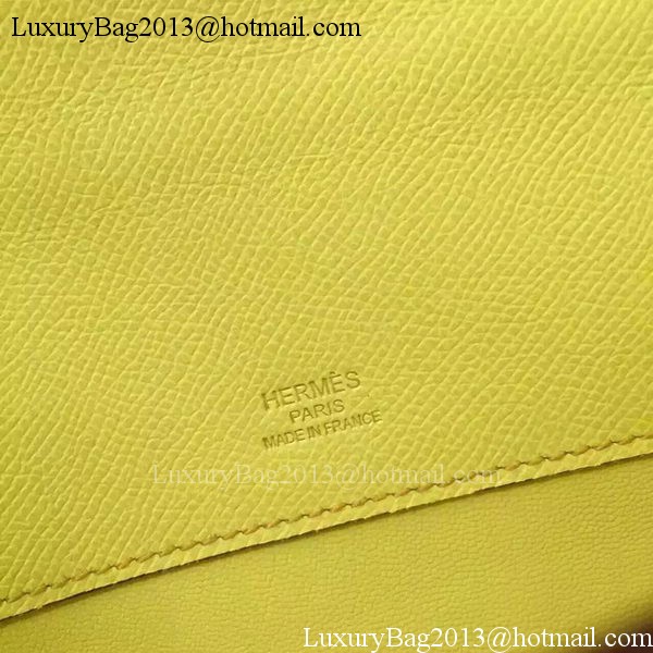 Hermes Kelly 31cm Clutch Epsom Leather KL31 Yellow Hermes Kelly 31cm Clutch Epsom Leather KL31 Yellow