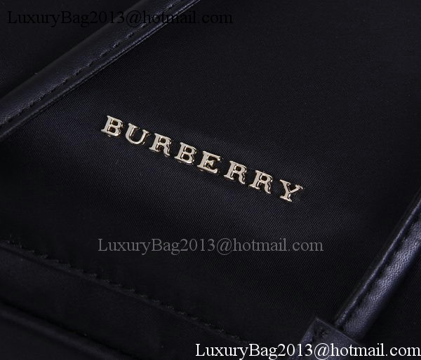 Burberry Large Backpack Fabric BU41048 Black&Orange Burberry Large Backpack Fabric BU41048 Black&Orange