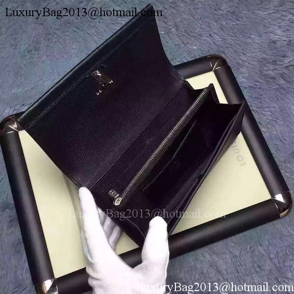 Louis Vuitton LOCKME II Wallet M62350 Black Louis Vuitton LOCKME II Wallet M62350 Black
