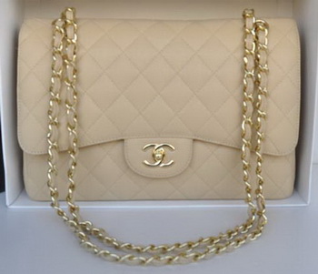 Chanel Jumbo Double Flaps Bag Apricot Cannage Pattern A36097 Gold Chanel Jumbo Double Flaps Bag Apricot Cannage Pattern A36097 Gold