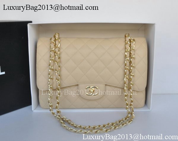 Chanel Jumbo Double Flaps Bag Apricot Cannage Pattern A36097 Gold Chanel Jumbo Double Flaps Bag Apricot Cannage Pattern A36097 Gold