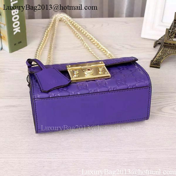 Gucci Padlock Gucci Signature Shoulder Bag 409487 Violet Gucci Padlock Gucci Signature Shoulder Bag 409487 Violet