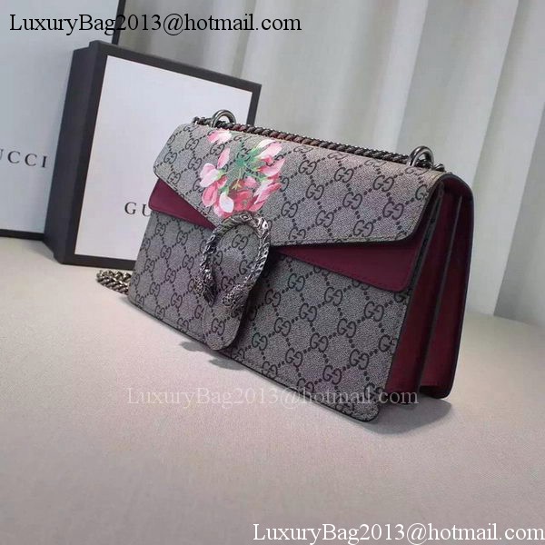 Gucci 400249 Rose Dionysus GG Supreme Canvas Shoulder Bag Gucci 400249 Rose Dionysus GG Supreme Canvas Shoulder Bag