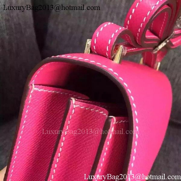 Hermes Constance Bag Calfskin Leather H9999 Rose Hermes Constance Bag Calfskin Leather H9999 Rose
