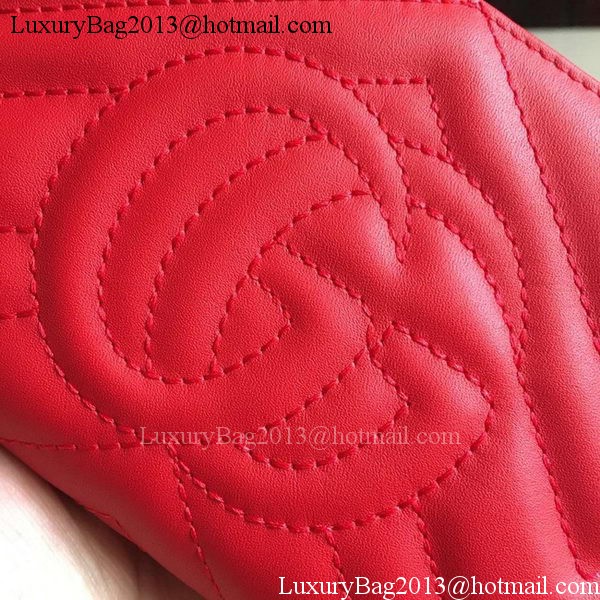 Gucci GG Marmont Zip Around Wallet 443123 Red Gucci GG Marmont Zip Around Wallet 443123 Red