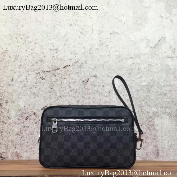 Louis Vuitton Damier Graphite Canvas KASAI CLUTCH N41664 Louis Vuitton Damier Graphite Canvas KASAI CLUTCH N41664