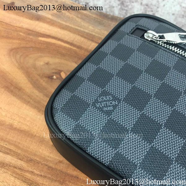 Louis Vuitton Damier Graphite Canvas KASAI CLUTCH N41664 Louis Vuitton Damier Graphite Canvas KASAI CLUTCH N41664