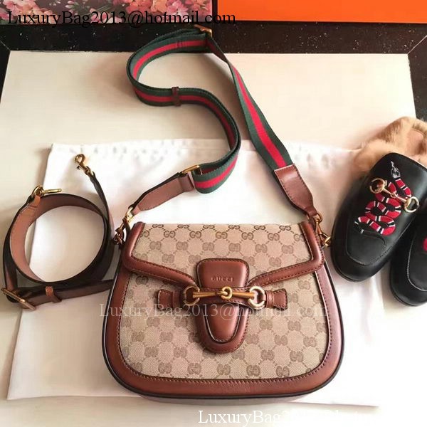 Gucci Lady Web GG Canvas Shoulder Bag 383848 Brown Gucci Lady Web GG Canvas Shoulder Bag 383848 Brown