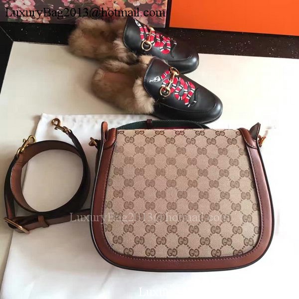 Gucci Lady Web GG Canvas Shoulder Bag 383848 Brown Gucci Lady Web GG Canvas Shoulder Bag 383848 Brown