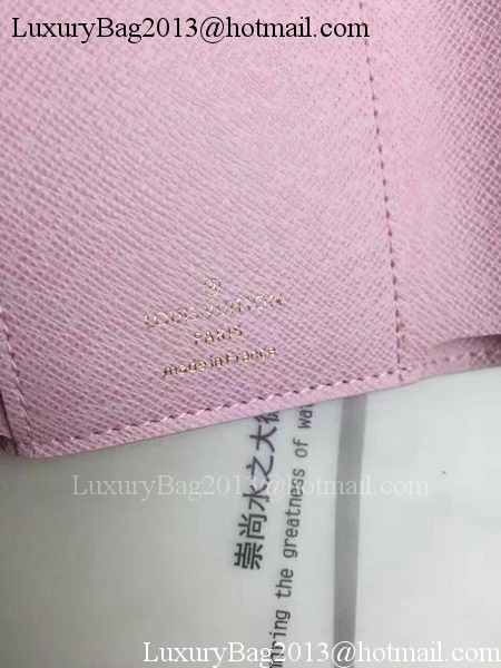 Louis Vuitton Damier Azur Canvas VICTORINE WALLET N58114 Pink Louis Vuitton Damier Azur Canvas VICTORINE WALLET N58114 Pink