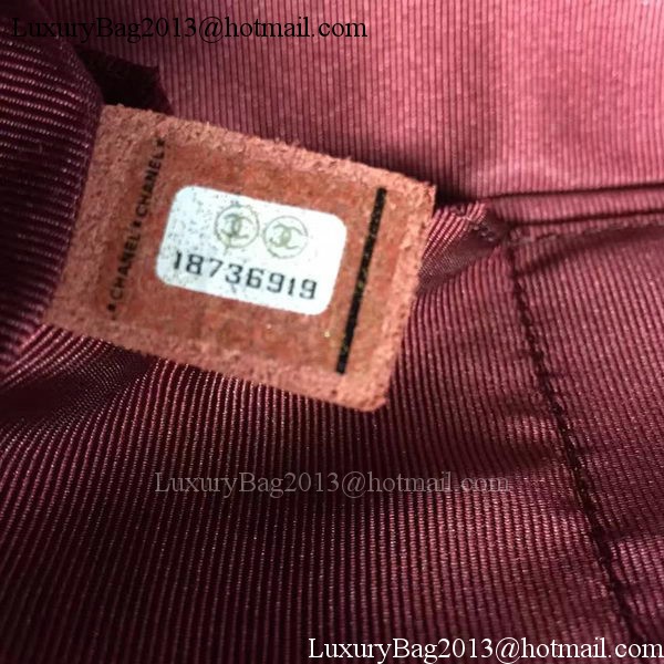 Boy Chanel Flap Bags Original Wine Cannage Pattern A67088 Gold Boy Chanel Flap Bags Original Wine Cannage Pattern A67088 Gold