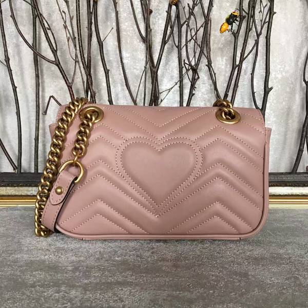 Gucci Now GG Marmont Mini Shoulder Bag 446744 Light Pink Gucci Now GG Marmont Mini Shoulder Bag 446744 Light Pink