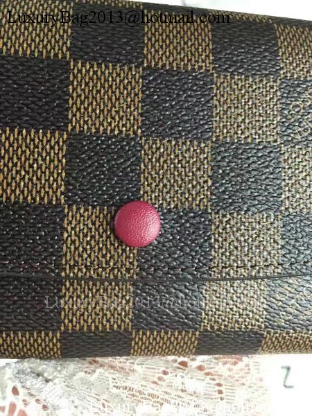 Louis Vuitton Damier Ebene Canvas Emilie Wallet N60696 Louis Vuitton Damier Ebene Canvas Emilie Wallet N60696