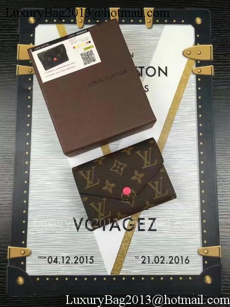 Louis Vuitton Monogram Canvas Victorine Wallet M62360 Rose Louis Vuitton Monogram Canvas Victorine Wallet M62360 Rose