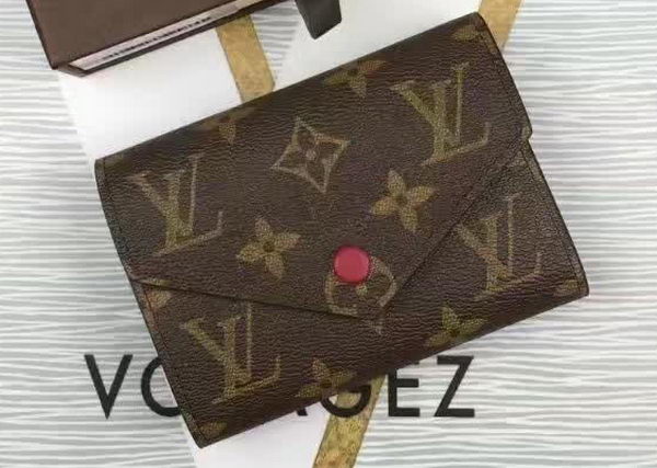 Louis Vuitton Monogram Canvas Victorine Wallet M62360 Wine