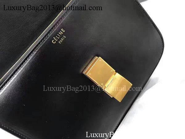 Celine Classic Box Flap Bag Smooth Leather C20447 Black Celine Classic Box Flap Bag Smooth Leather C20447 Black