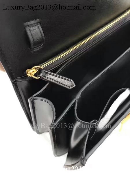 Celine Classic Box Flap Bag Smooth Leather C20447 Black Celine Classic Box Flap Bag Smooth Leather C20447 Black