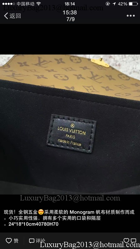 Louis Vuitton Monogram Canvas POCHETTE METIS M41465 Brown Louis Vuitton Monogram Canvas POCHETTE METIS M41465 Brown