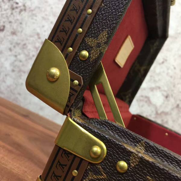 Louis Vuitton Mini Monogram Canvas Treasure Box 40665 Marroon Louis Vuitton Mini Monogram Canvas Treasure Box 40665 Marroon