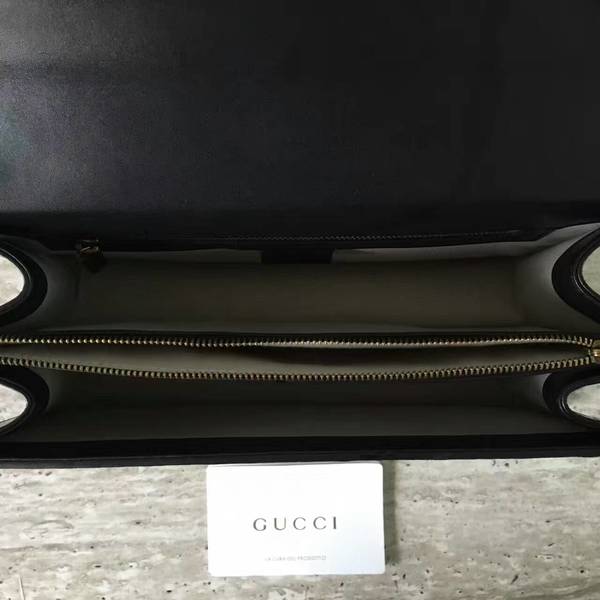 Gucci GG Marmont Crocodile Leather Shoulder Bag 431777 Black Gucci GG Marmont Crocodile Leather Shoulder Bag 431777 Black