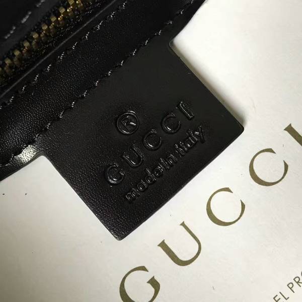 Gucci GG Marmont Crocodile Leather Shoulder Bag 431777 Black Gucci GG Marmont Crocodile Leather Shoulder Bag 431777 Black