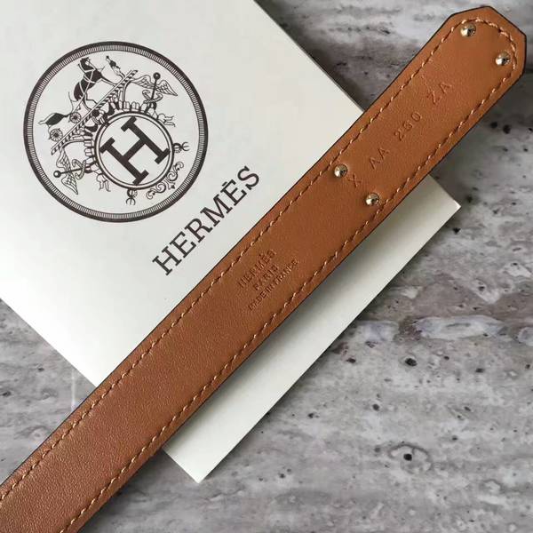 HERMES 1.7cm Original Leather Female Belt 17414e HERMES 1.7cm Original Leather Female Belt 17414e
