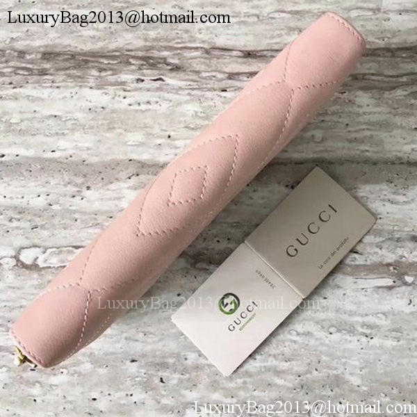 Gucci GG Marmont Zip Around Wallet 443123 Pink Gucci GG Marmont Zip Around Wallet 443123 Pink