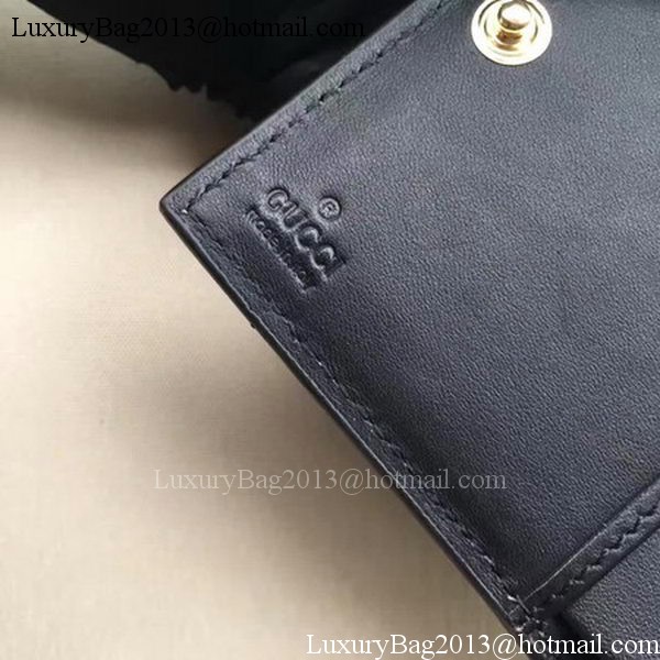 Gucci Signature Leather Padlock Wallet 453155 Black Gucci Signature Leather Padlock Wallet 453155 Black