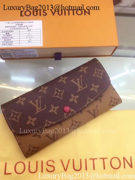 Louis Vuitton Monogram Canvas Emilie Wallet M60136 Rose Louis Vuitton Monogram Canvas Emilie Wallet M60136 Rose