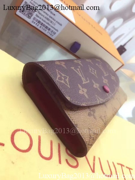 Louis Vuitton Monogram Canvas Emilie Wallet M60136 Rose Louis Vuitton Monogram Canvas Emilie Wallet M60136 Rose