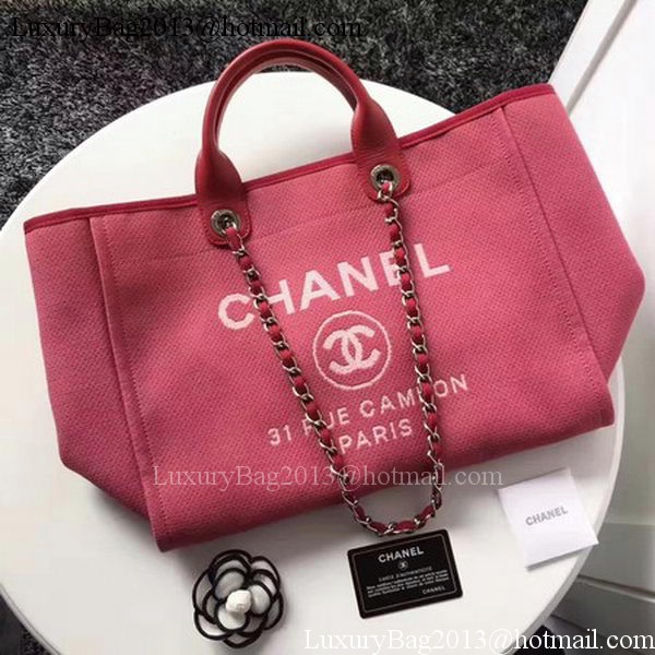 Chanel Large Canvas Tote Shopping Bag CHA1679 Red Chanel Large Canvas Tote Shopping Bag CHA1679 Red