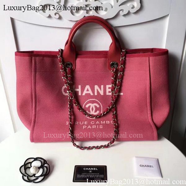 Chanel Large Canvas Tote Shopping Bag CHA1679 Red Chanel Large Canvas Tote Shopping Bag CHA1679 Red
