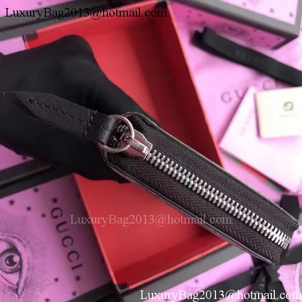 Gucci Snake print GG Supreme Zip Around Wallet 451273 Red