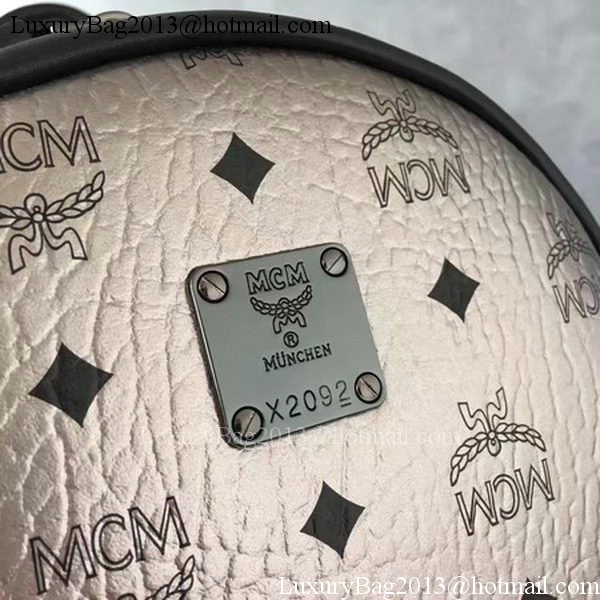 MCM Medium Top Studs Backpack MCM0039 Silver MCM Medium Top Studs Backpack MCM0039 Silver