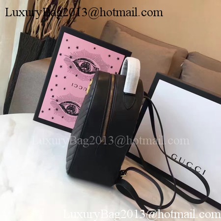 Gucci GG Marmont Quilted Leather Backpack 476671 Black Gucci GG Marmont Quilted Leather Backpack 476671 Black