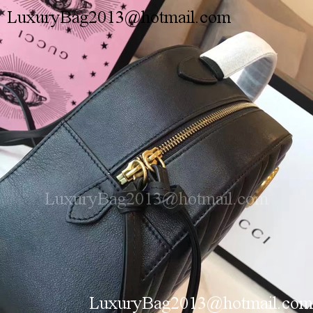 Gucci GG Marmont Quilted Leather Backpack 476671 Black Gucci GG Marmont Quilted Leather Backpack 476671 Black