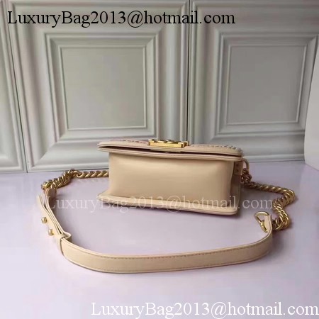 Boy Chanel Flap Shoulder Bag Sheepskin Leather A67085E Apricot Boy Chanel Flap Shoulder Bag Sheepskin Leather A67085E Apricot