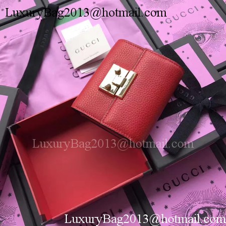 Gucci Calfskin Leather Padlock Wallet 453155 RED Gucci Calfskin Leather Padlock Wallet 453155 RED